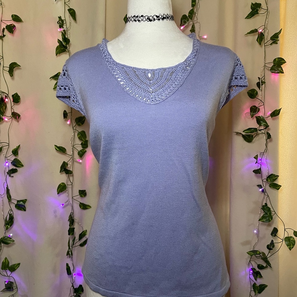 Purple knitted top